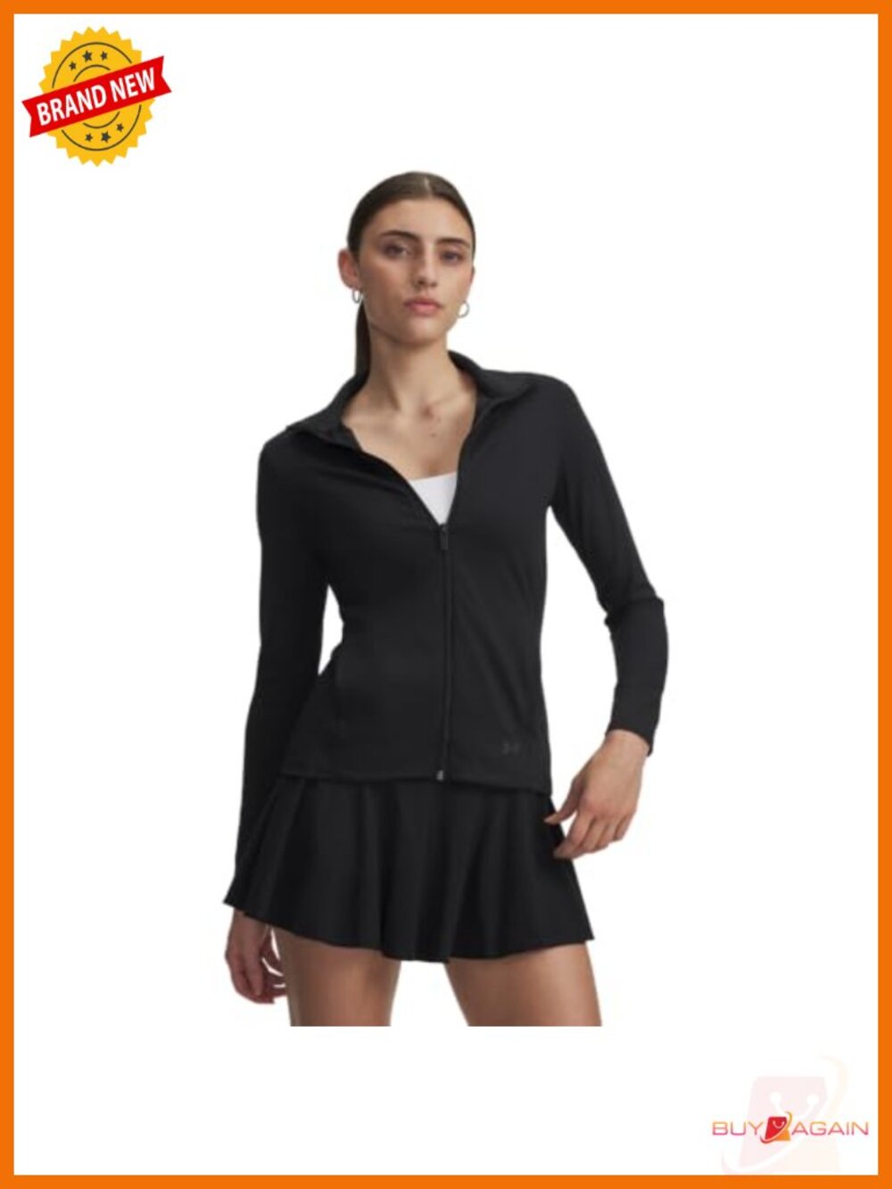 Under Armour Women's Motion Jacket Full Zip Athletic Training Running